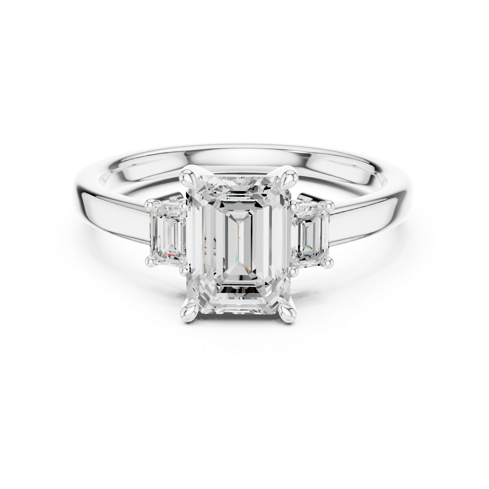 Gold Ring DDLR-868, White Gold, view 4