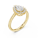 Gold Ring DDLR-699, Yellow Gold, view 2