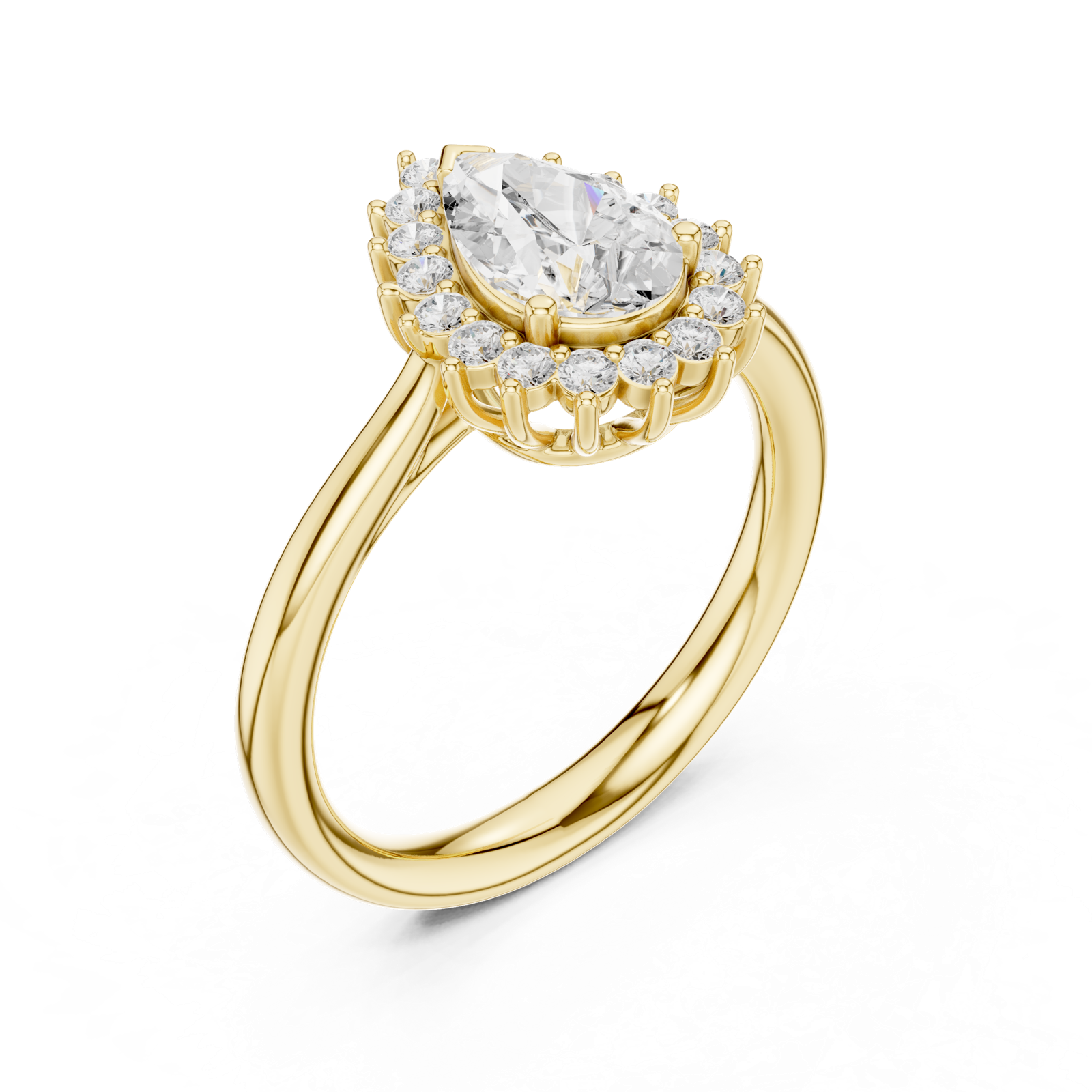 Gold Ring DDLR-699, Yellow Gold, view 2