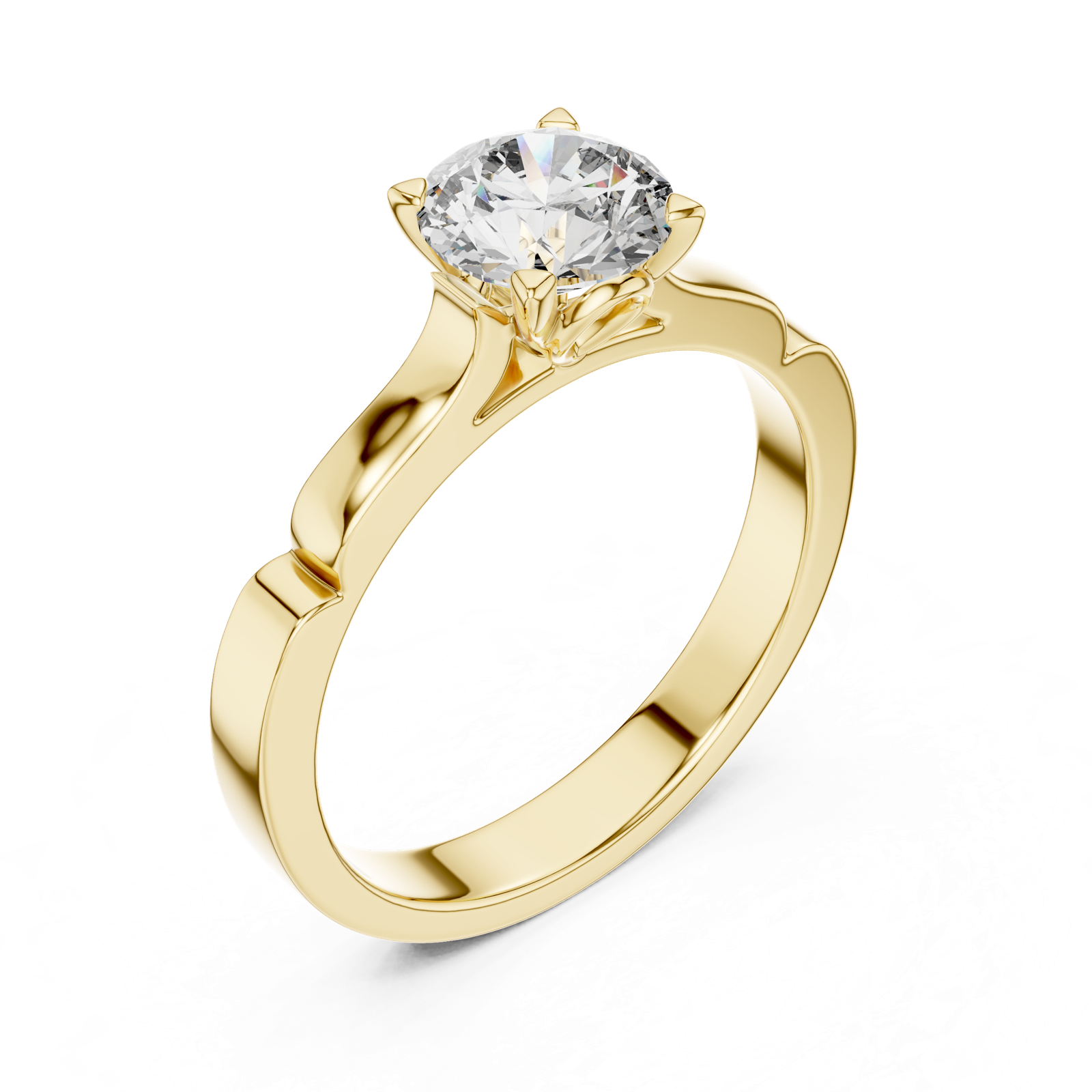 Gold Ring LR-0008, Yellow Gold, view 2