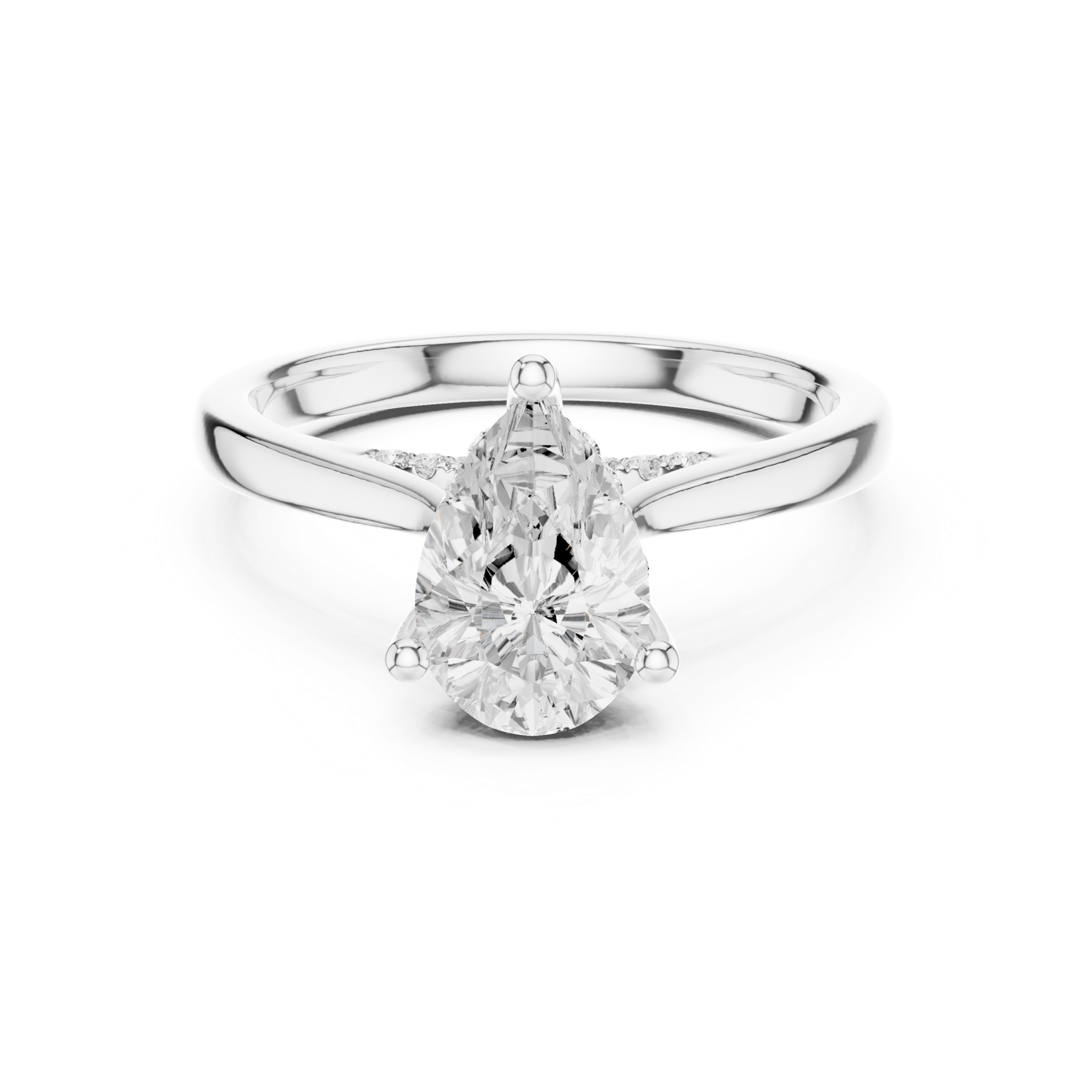 Gold Ring DDLR-987, White Gold, view 4