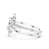 Gold Ring LR-01 (80), White Gold, view 3