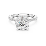 Gold Ring DDLR-1020, White Gold, view 4