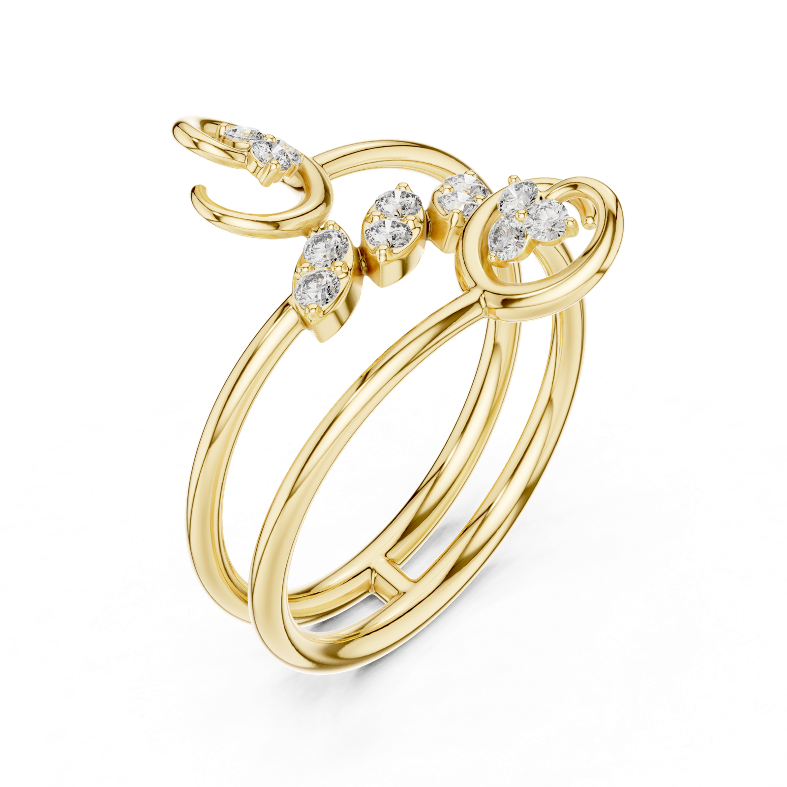 Gold Ring 1 (233), Yellow Gold, view 2
