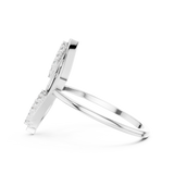 Gold Ring DR-6246, White Gold, view 3