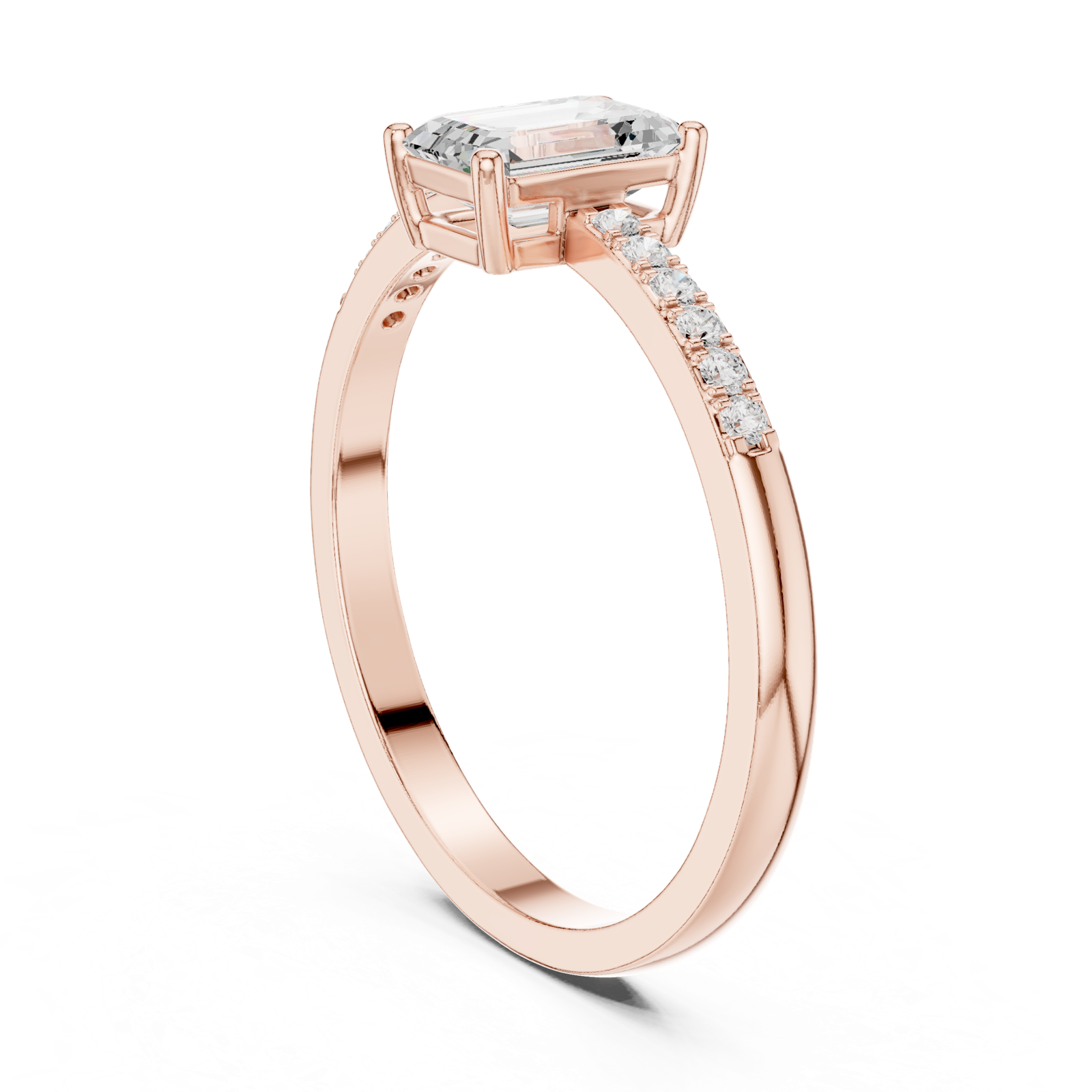 Gold Ring HLR-257, Rose Gold