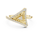 Gold Ring LR-01 (87), Yellow Gold, view 4