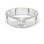 Gold Men's Ring GGR-0013, White Gold