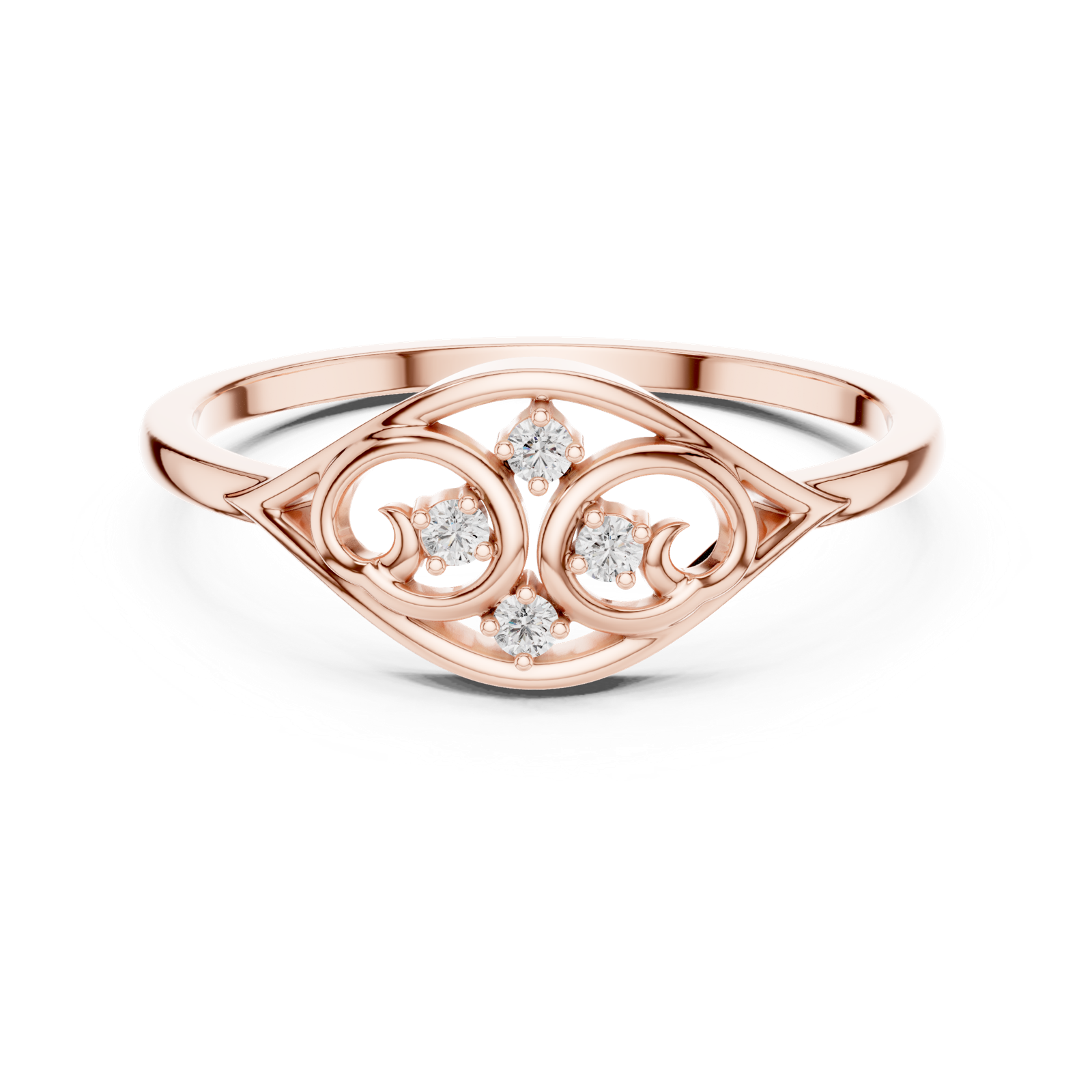 Gold Ring DR-6276, Rose Gold