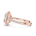 Gold Ring DDLR-732, Rose Gold, view 3