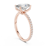 Gold Jewelry L36-16, Oval center stone, Rose Gold, view 1