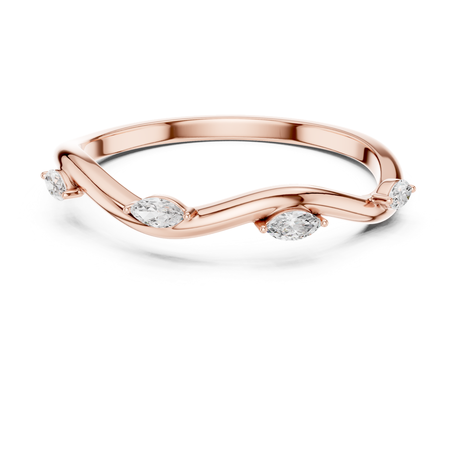 Gold Ring SBWR(3), Rose Gold, view 4