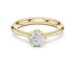 Gold Ring DDLR-560, Yellow Gold, view 4