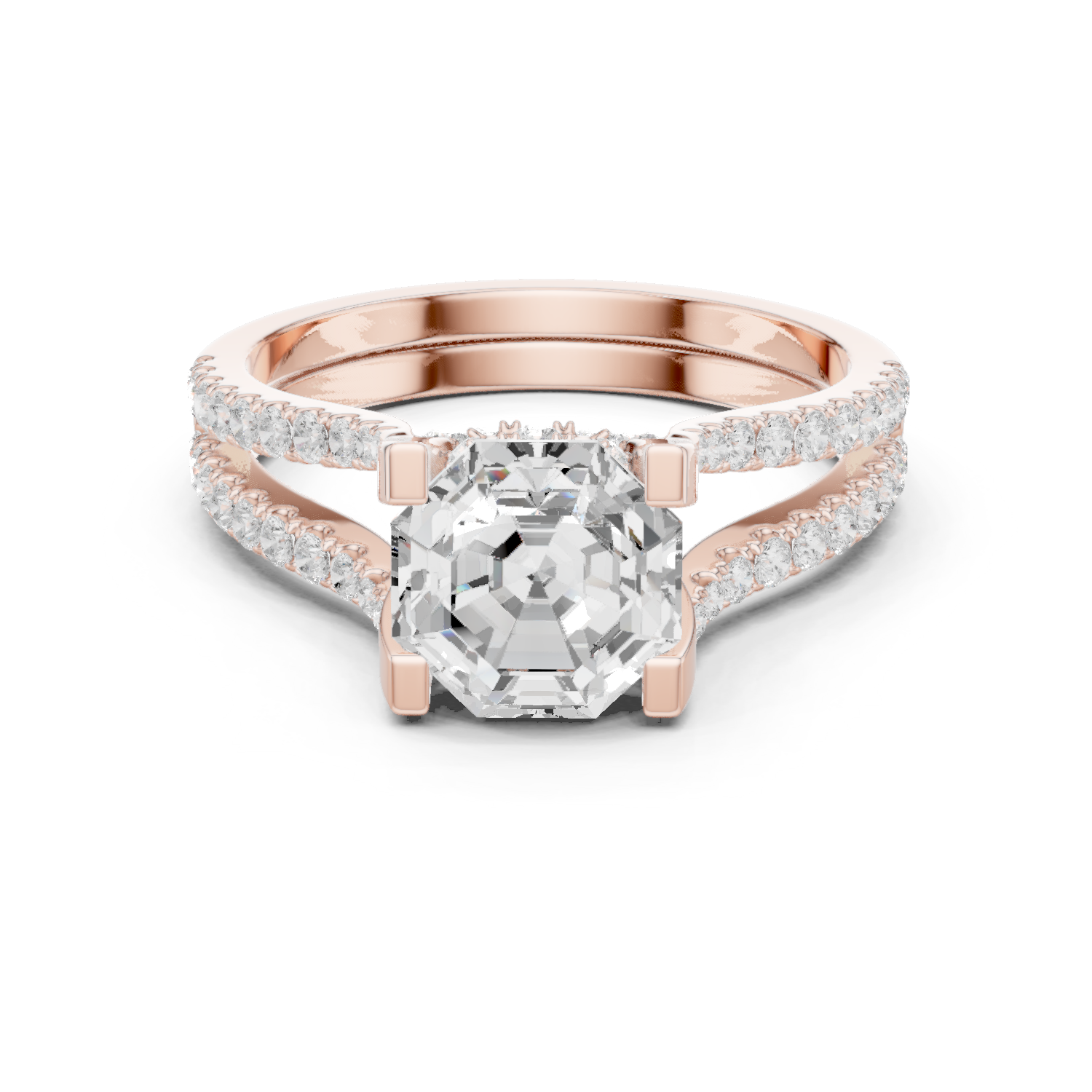 Gold Ring DDLR-182-OC, Rose Gold