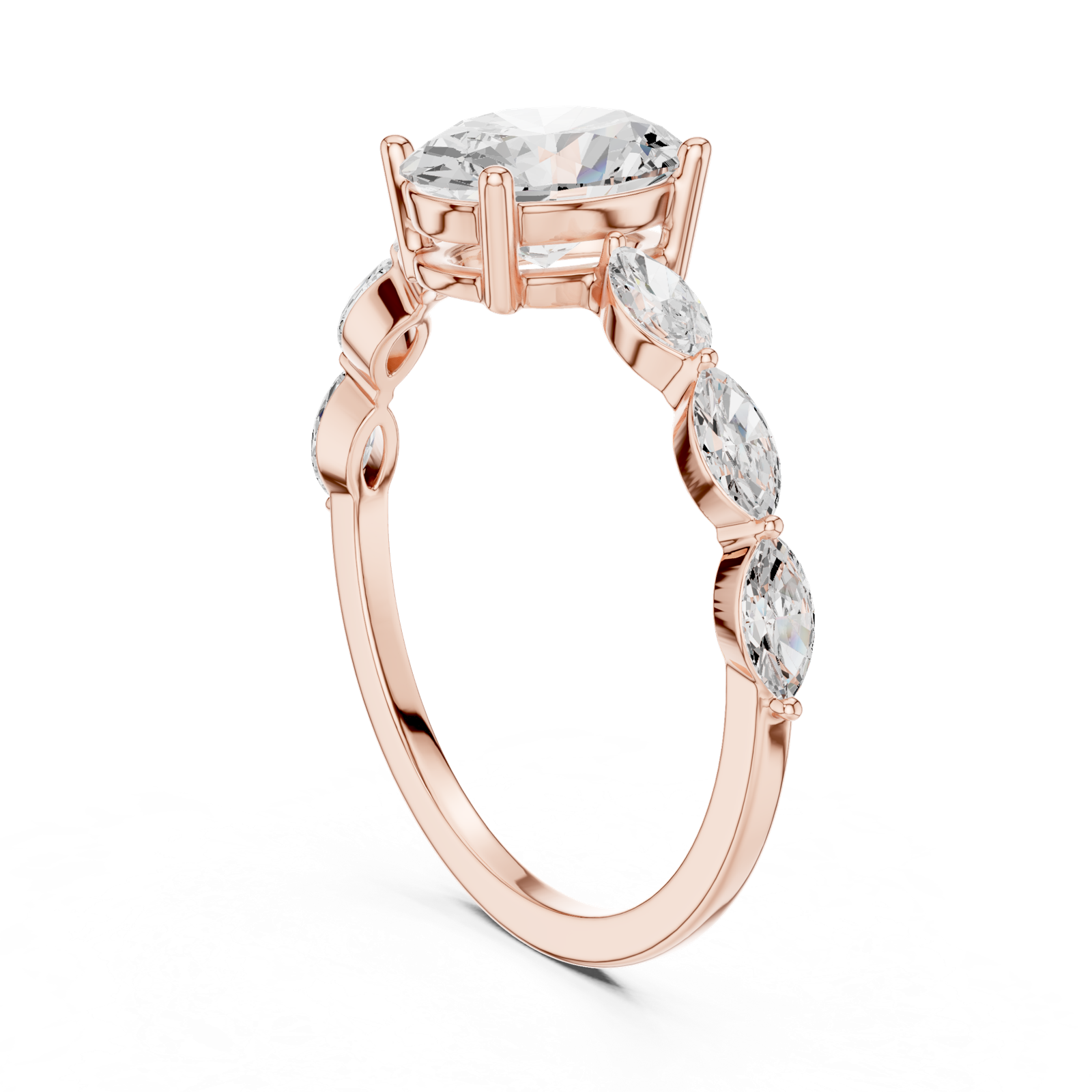 Gold Ring SBWR(11), Rose Gold, view 1