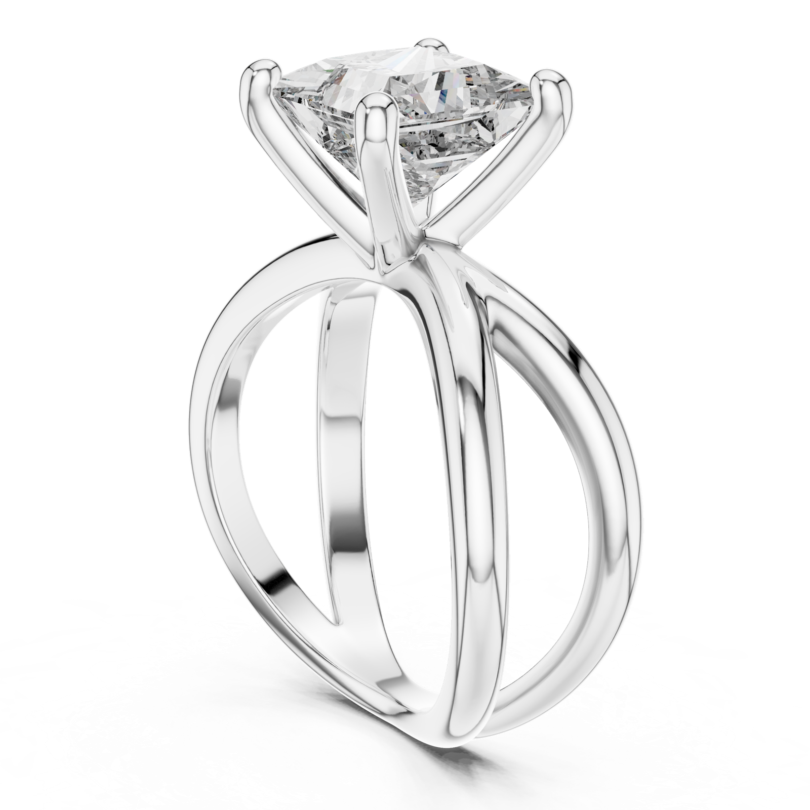 Gold Ring DDLR-051, White Gold