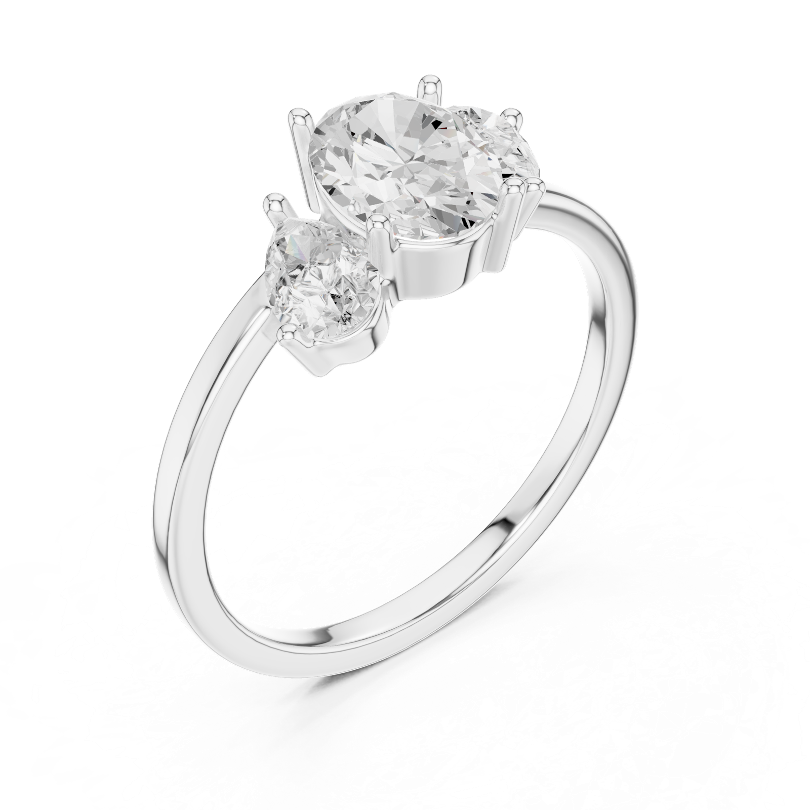 Gold Ring SBWR(10), White Gold, view 2