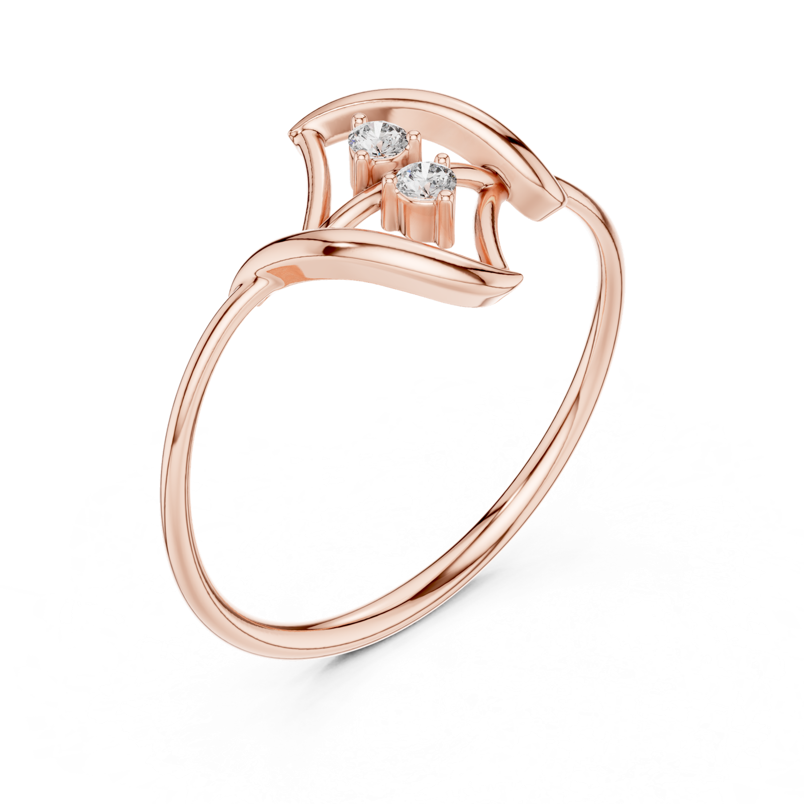 Gold Ring 1 (147), Rose Gold, view 2