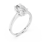 Gold Ring DDLR-446, White Gold, view 2