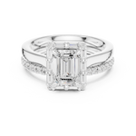Gold Ring DDLR-303, White Gold, view 4