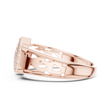 Gold Ring LR-01 (44), Rose Gold, view 3