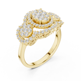 Gold Ring DDLR-453, Yellow Gold, view 2