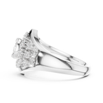 Gold Ring DDLR-768, White Gold, view 3