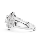Gold Ring DDLR-768, White Gold, view 3