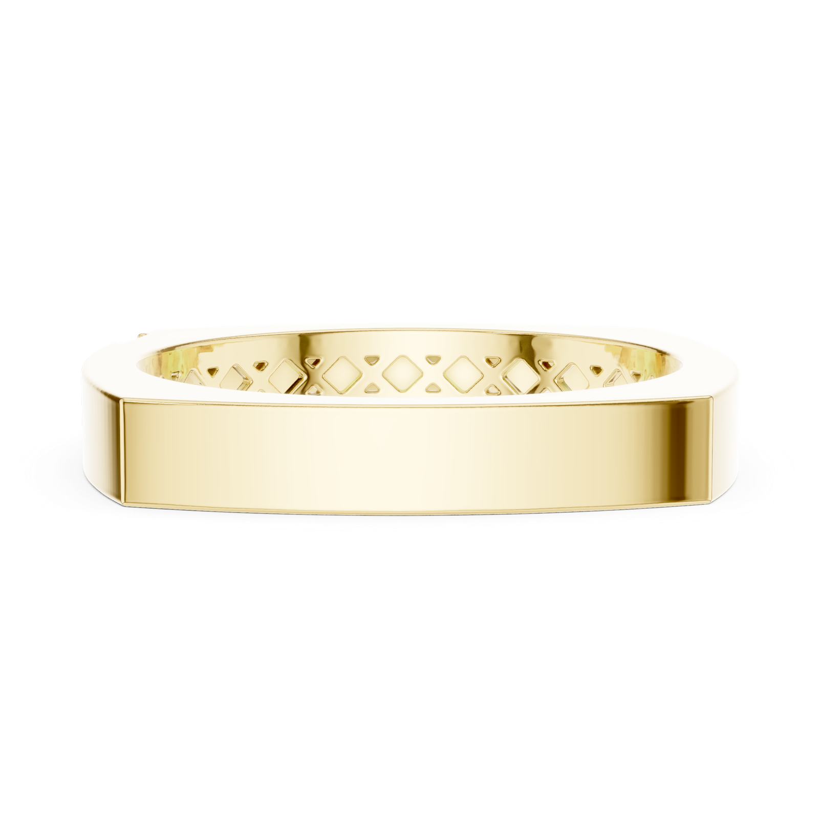 14K Solid Gold Lab Diamond Solitaire Ring, Yellow Gold, view 3