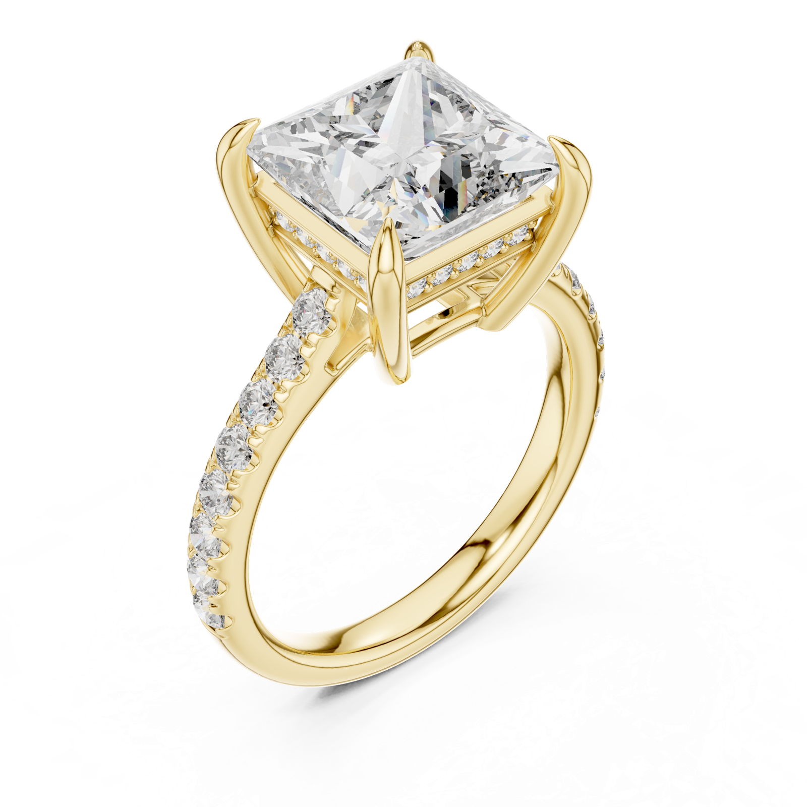 Gold Ring DDLR-250, Yellow Gold, view 2