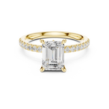 Gold Ring DDLR-1011, Yellow Gold, view 4