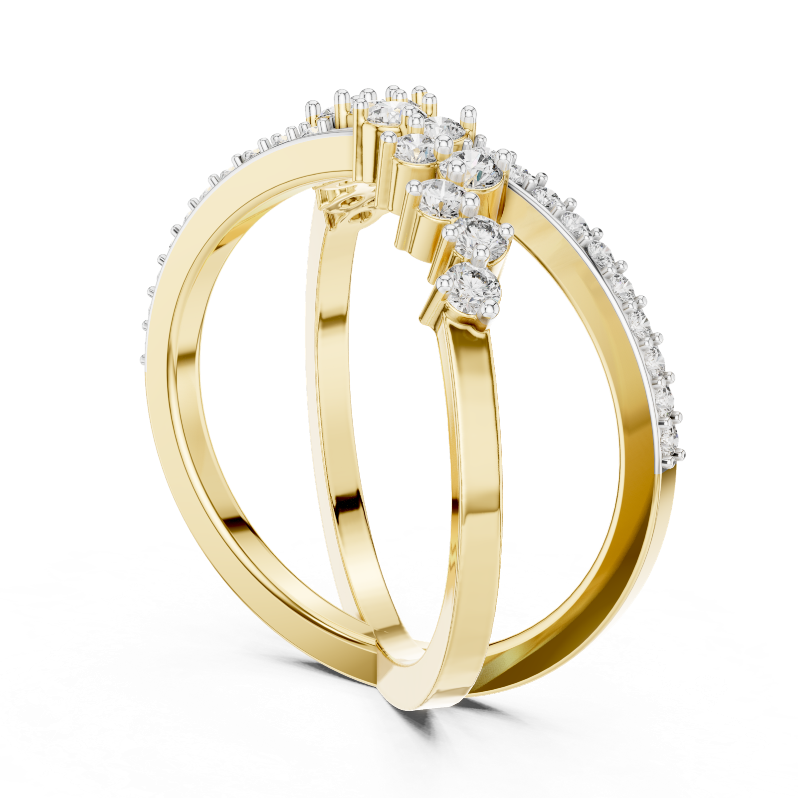 Gold Ring 12-10020@L, Yellow Gold, view 1
