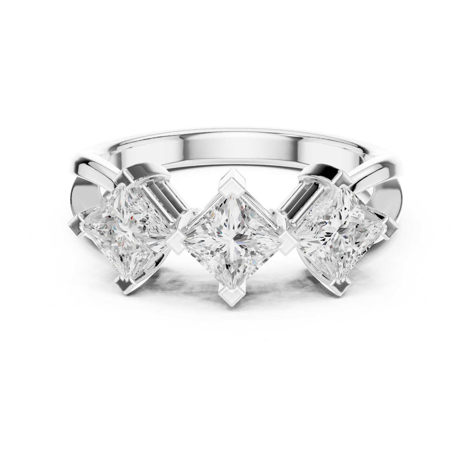 Gold Ring DDLR-488, White Gold, view 4