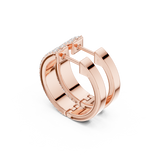 Gold Earrings SBER(33), Rose Gold, view 2