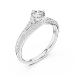 Gold Ring 00001L (3), White Gold, view 2