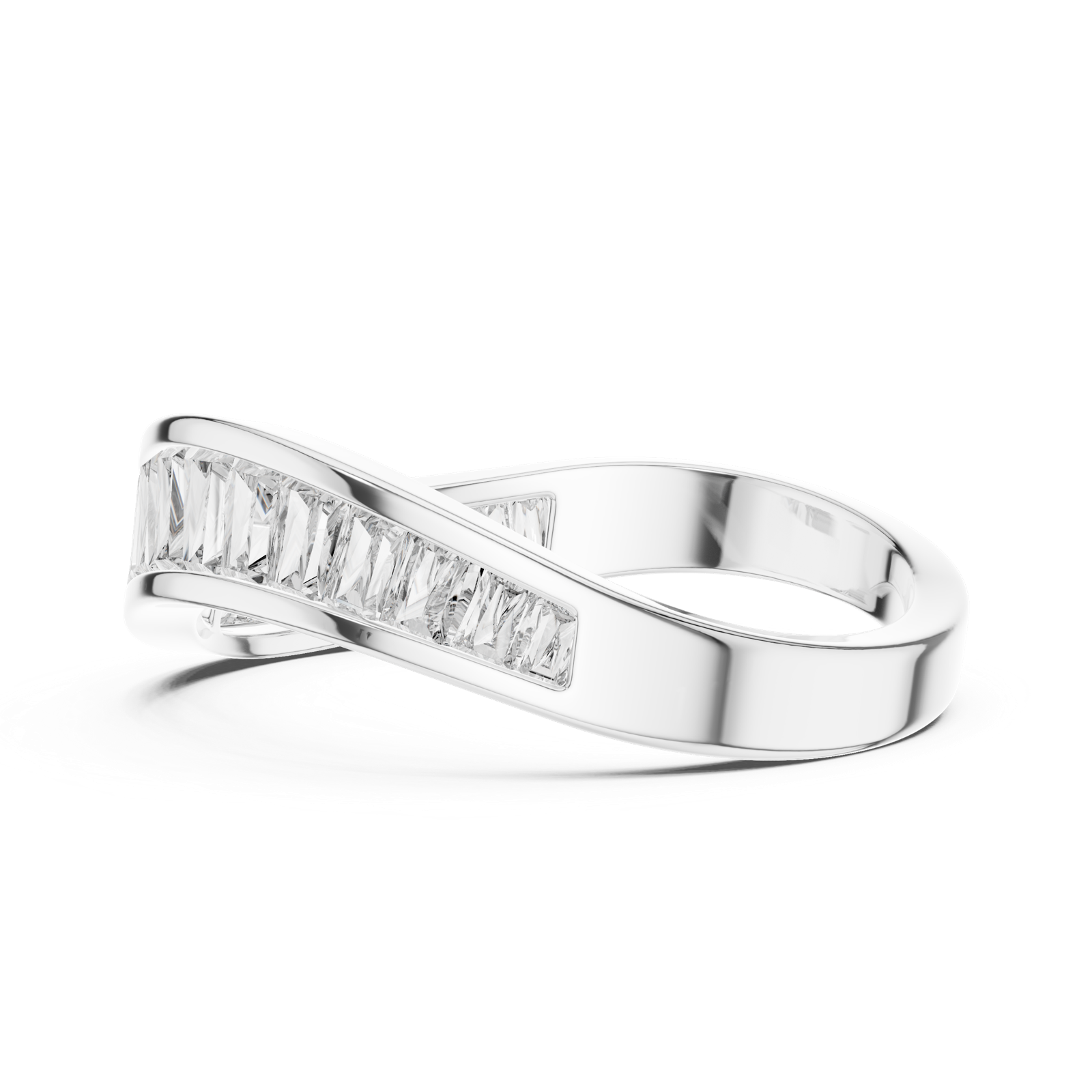 Gold Ring DDLR-009, White Gold, view 3