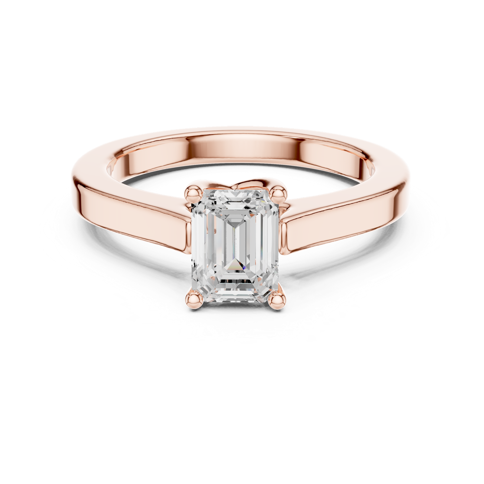 Gold Ring DDLR-1070, Rose Gold, view 4