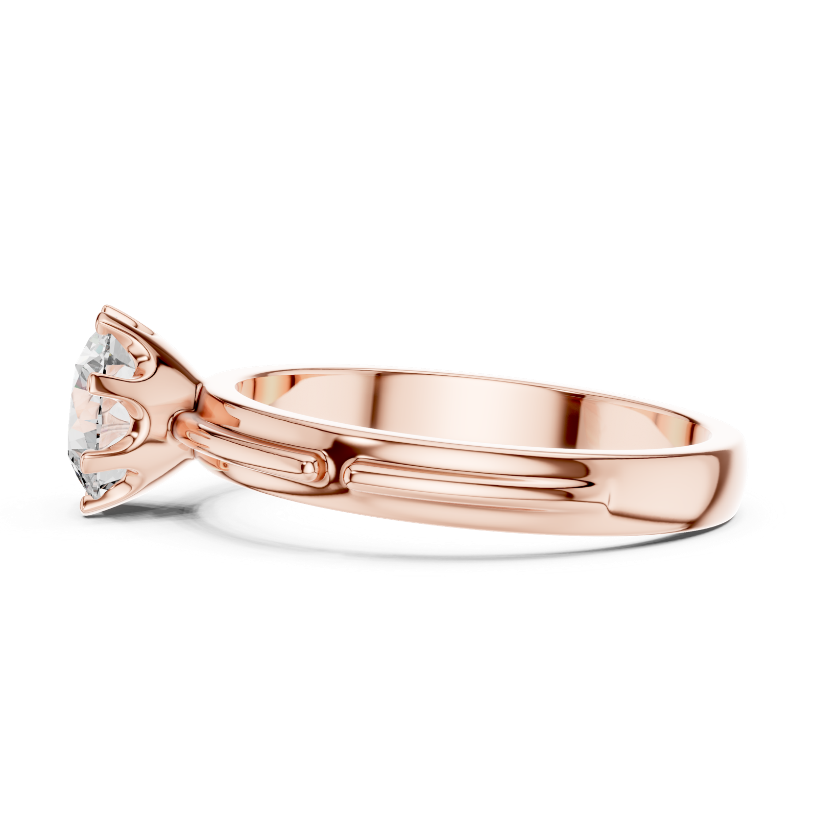 Gold Ring LR-0006, Rose Gold, view 3