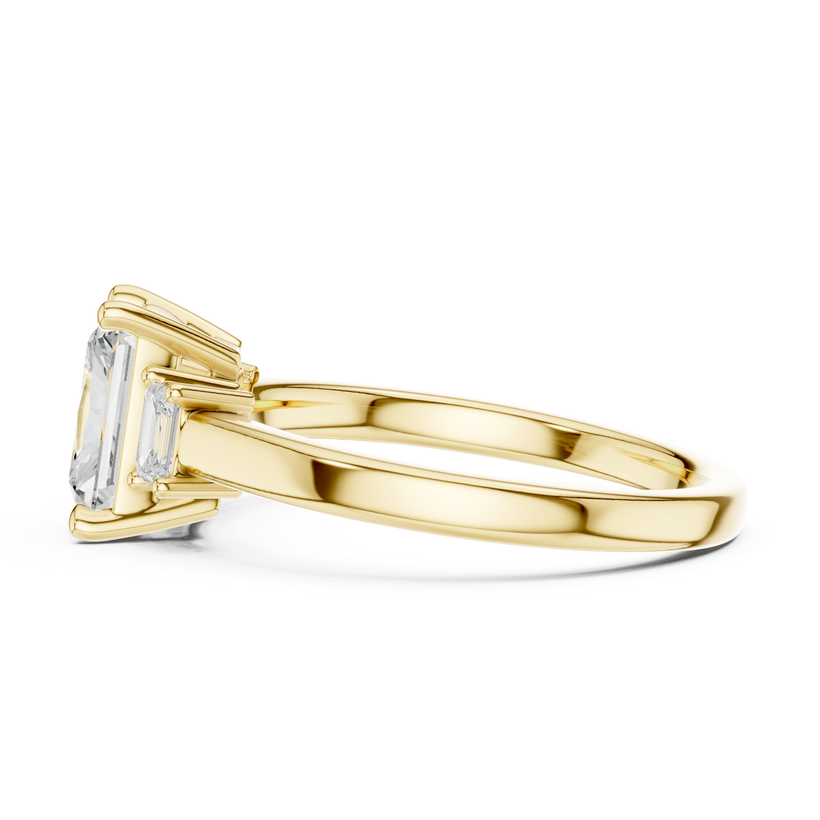 Gold Ring DDLR-906, Yellow Gold, view 3