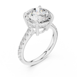 Gold Ring DDLR-1030, White Gold, view 2