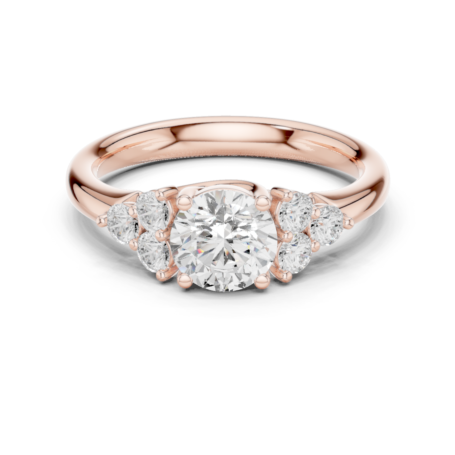 Gold Ring DDLR-678, Rose Gold