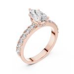 Gold Ring LR-0173, Rose Gold, view 2