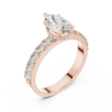 Gold Ring LR-0173, Rose Gold, view 2