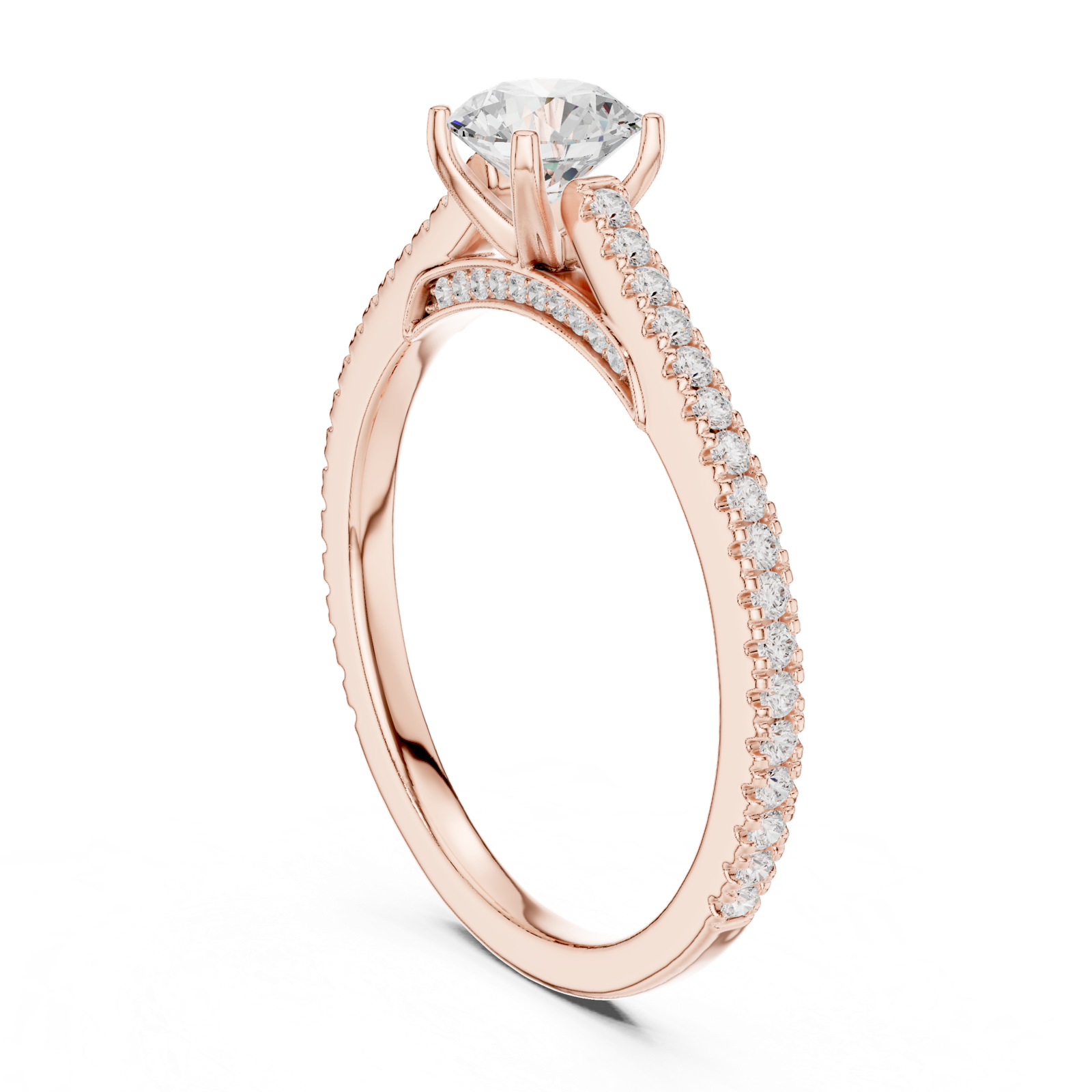 Gold Ring LR-0312, Rose Gold, view 1