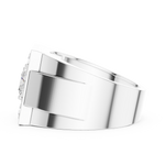 Gold Ring DDLR-388, White Gold, view 3
