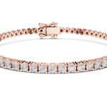 Gold Bracelet FBR0095-2.5-3, Rose Gold, view 4