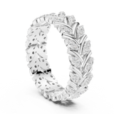 Gold Ring R35, White Gold, view 1