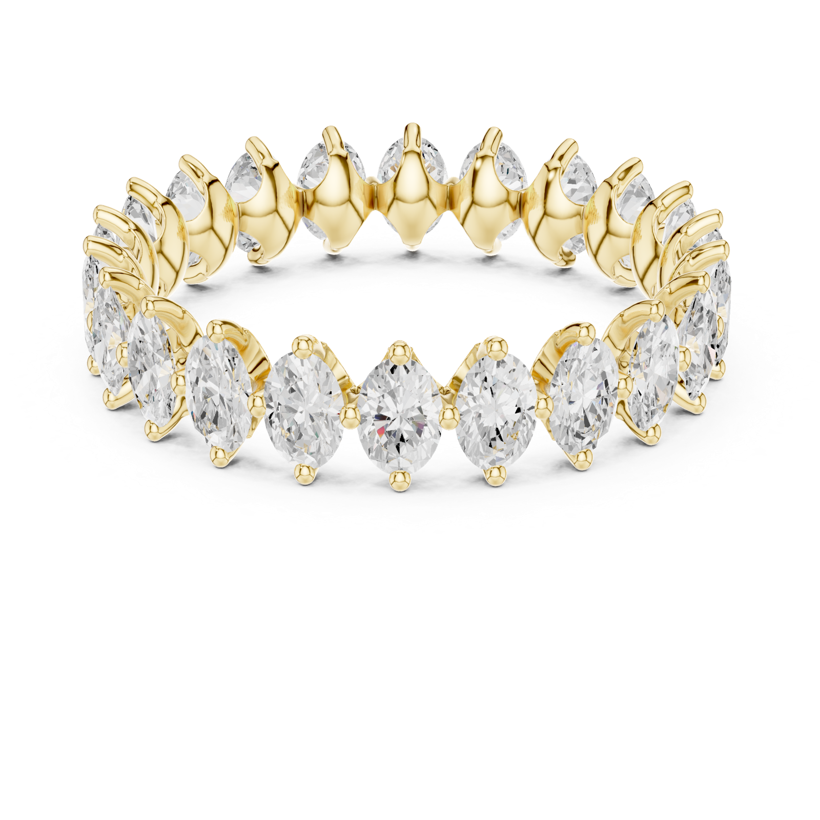 Gold Ring DDLR-374, Yellow Gold, view 4