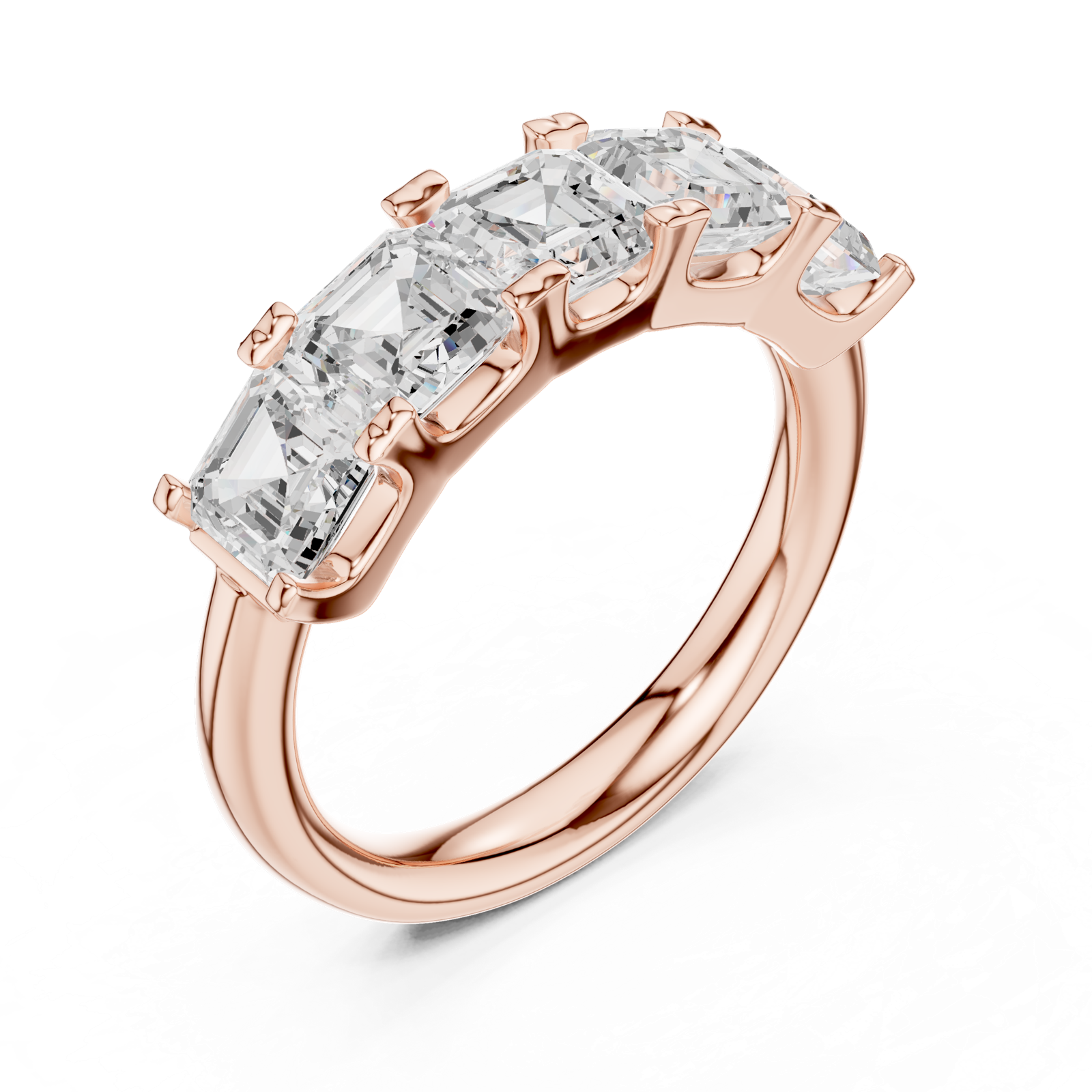 Gold Ring DDLR-701, Rose Gold, view 2