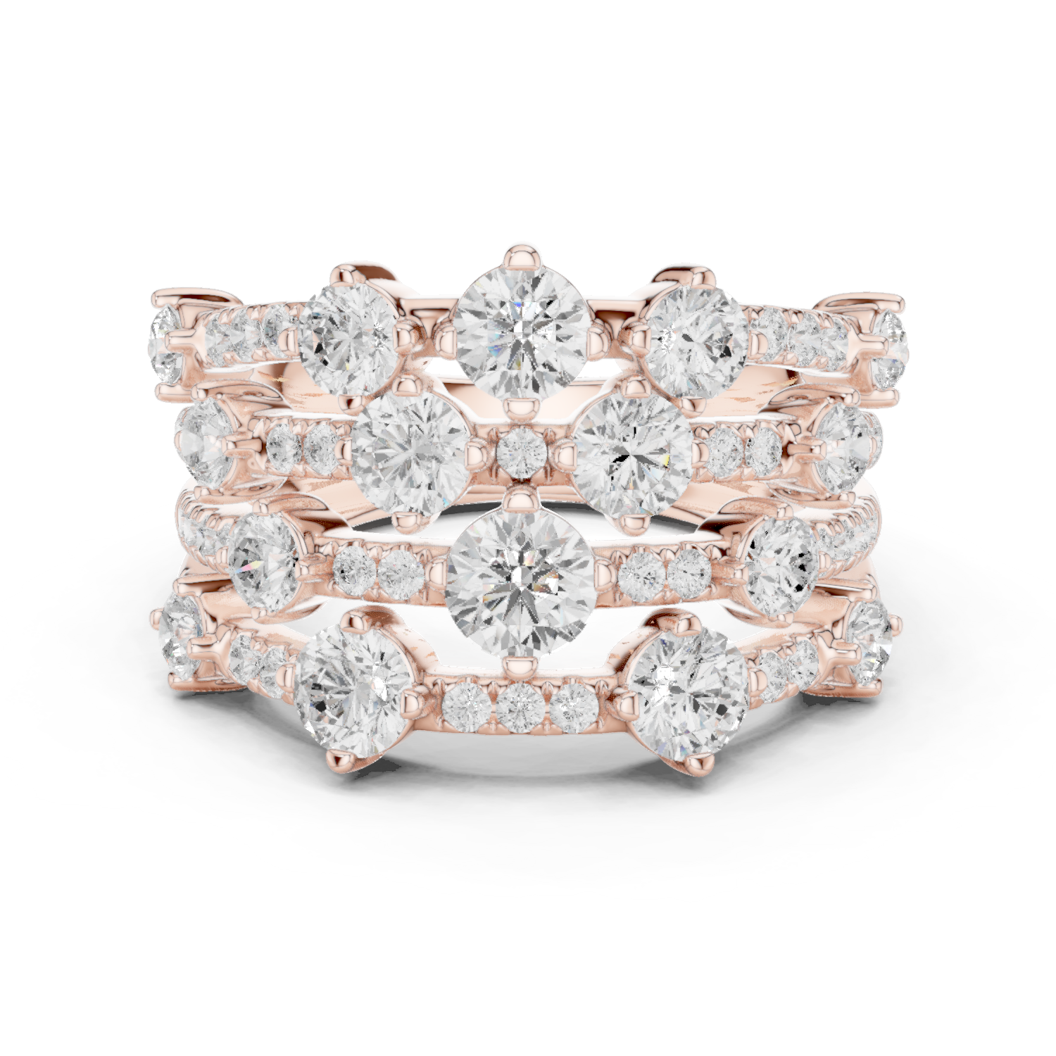 Gold Ring DDLR-866, Rose Gold